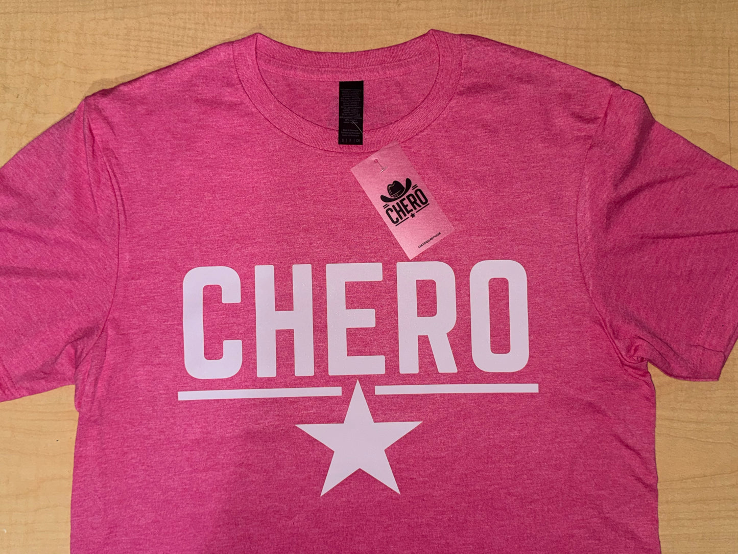 Pink Chero Short Sleeve (Heather Heliconia) Unisex