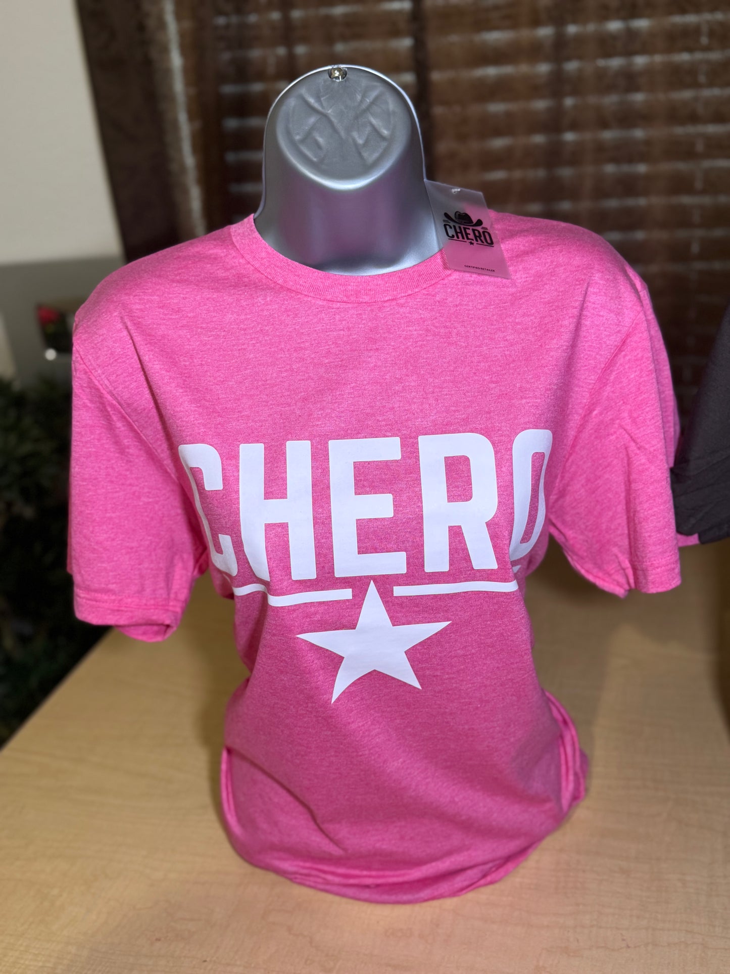Pink Chero Short Sleeve (Heather Heliconia) Unisex
