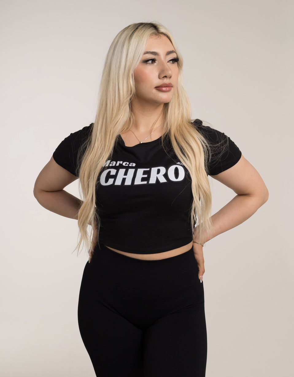 Women's Crop T-Shirt Big Font Chero