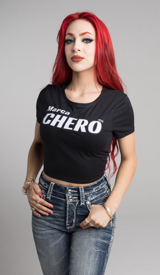 Women's Crop T-Shirt Big Font Chero