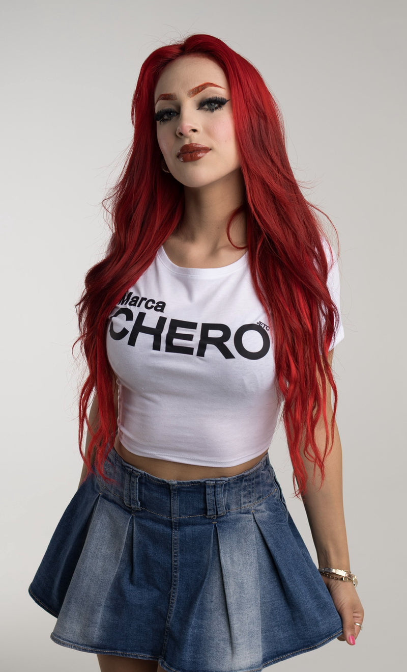 Women's Crop T-Shirt Big Font Chero