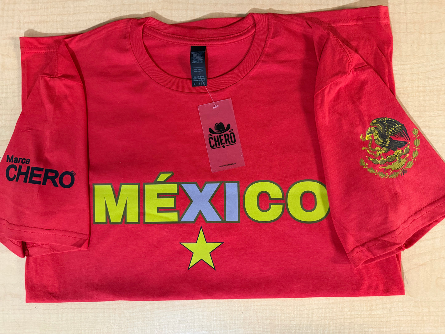 Red México Short sleeve (Unisex)