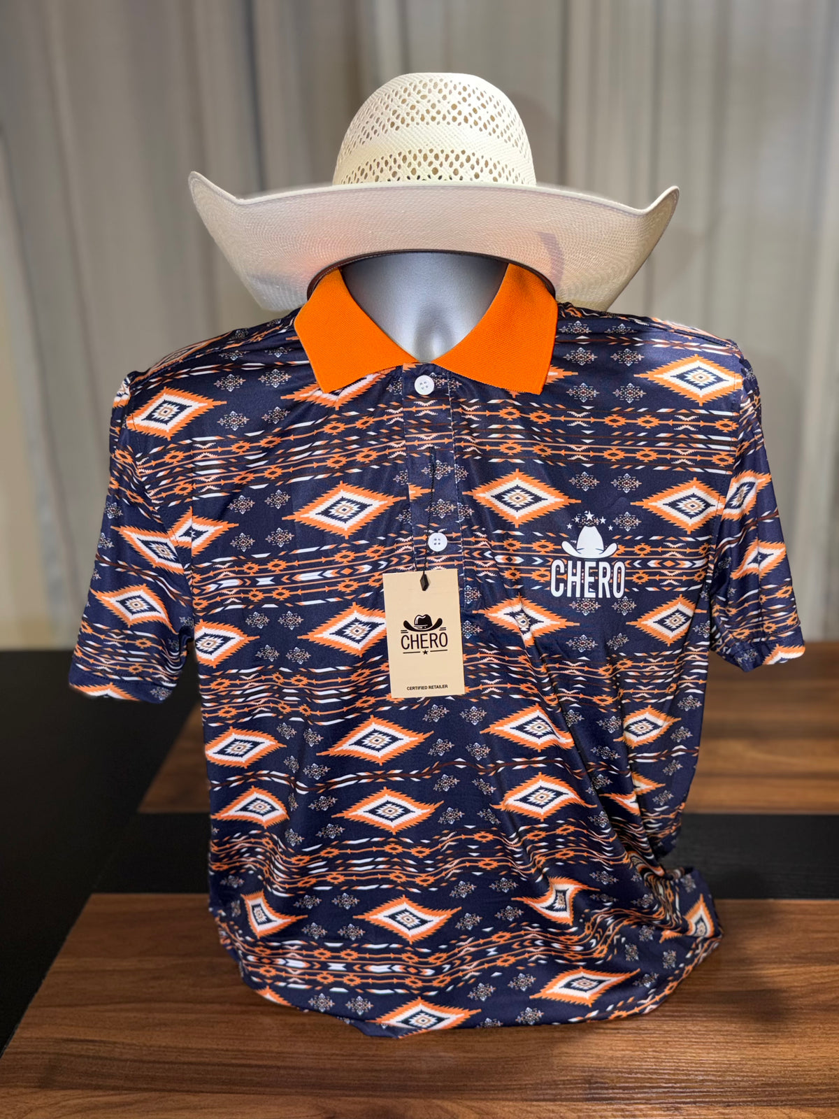 Chero Dmil Chero Polo - Orange Aztec – Marca Chero