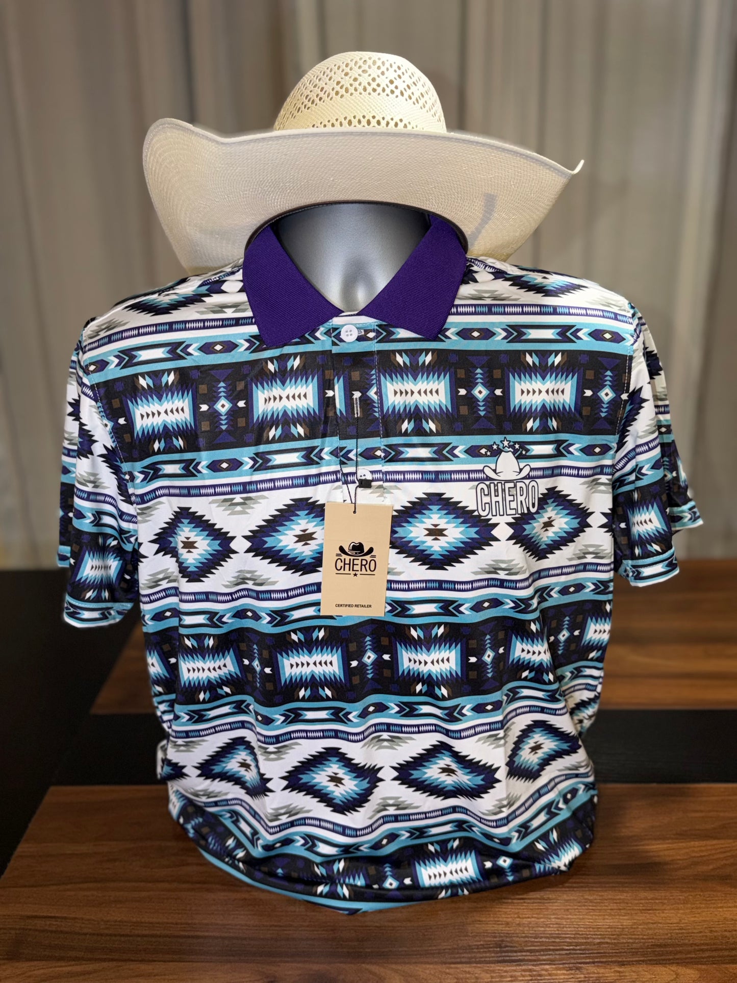 Chero Polo - Blue & Purple