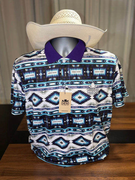 Chero Polo - Blue & Purple