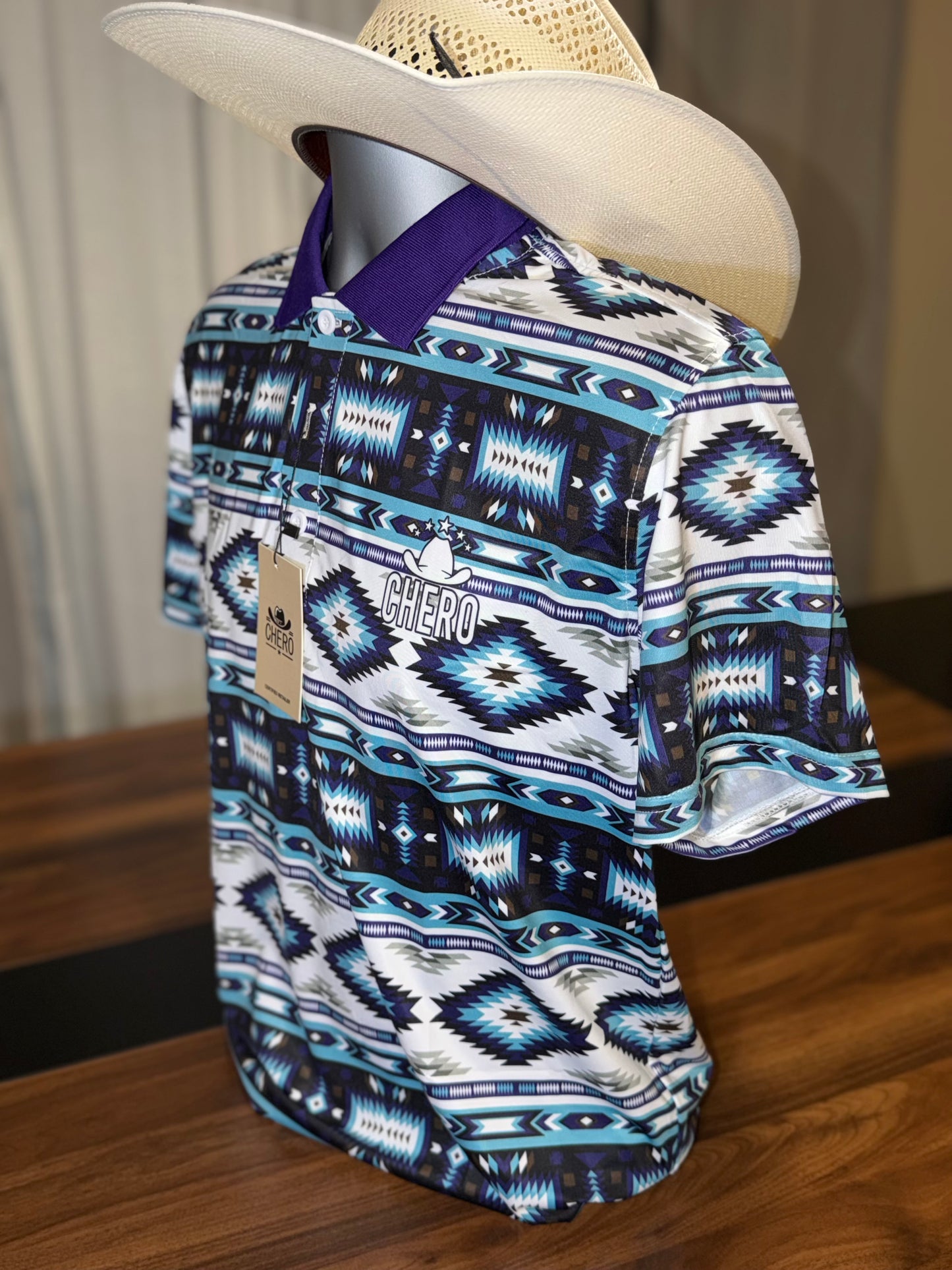 Chero Polo - Blue & Purple