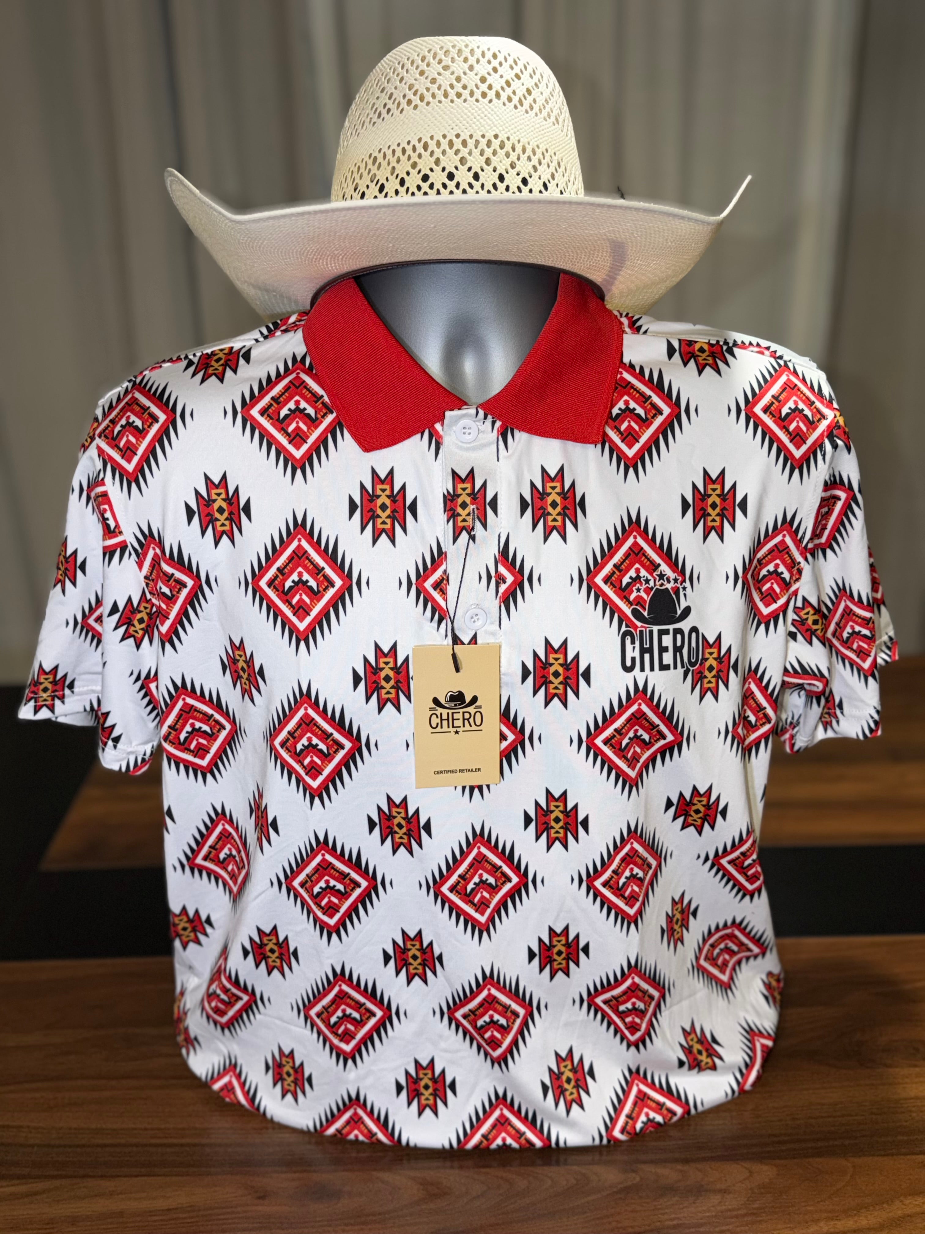 Chero Polo - Red & White – Marca Chero