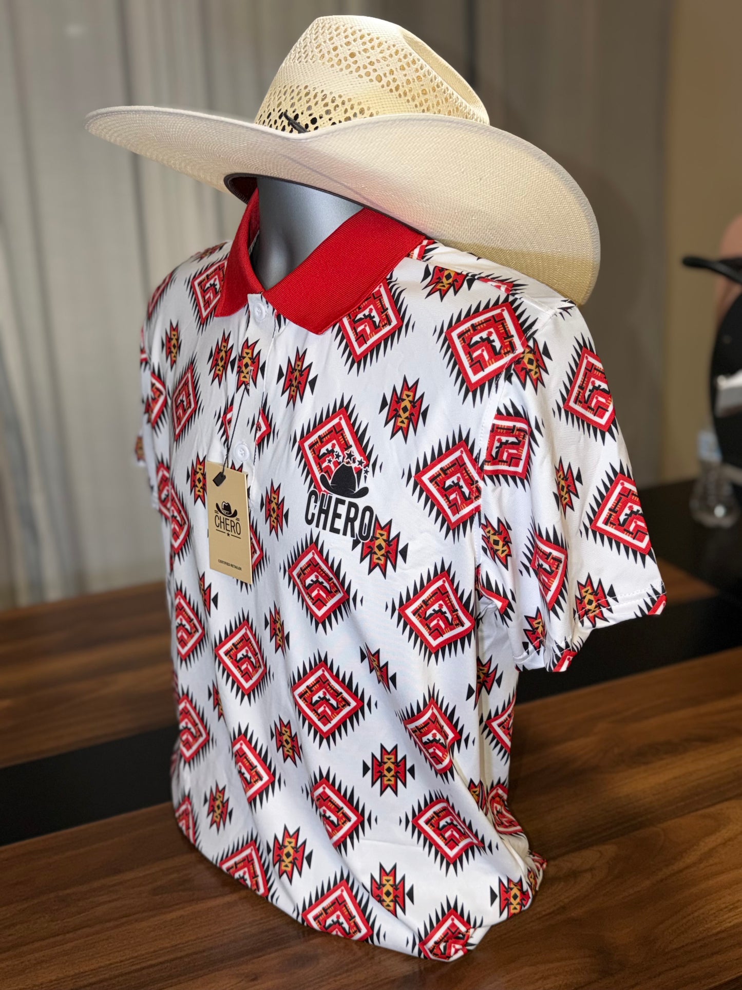 Chero Polo - Red & White