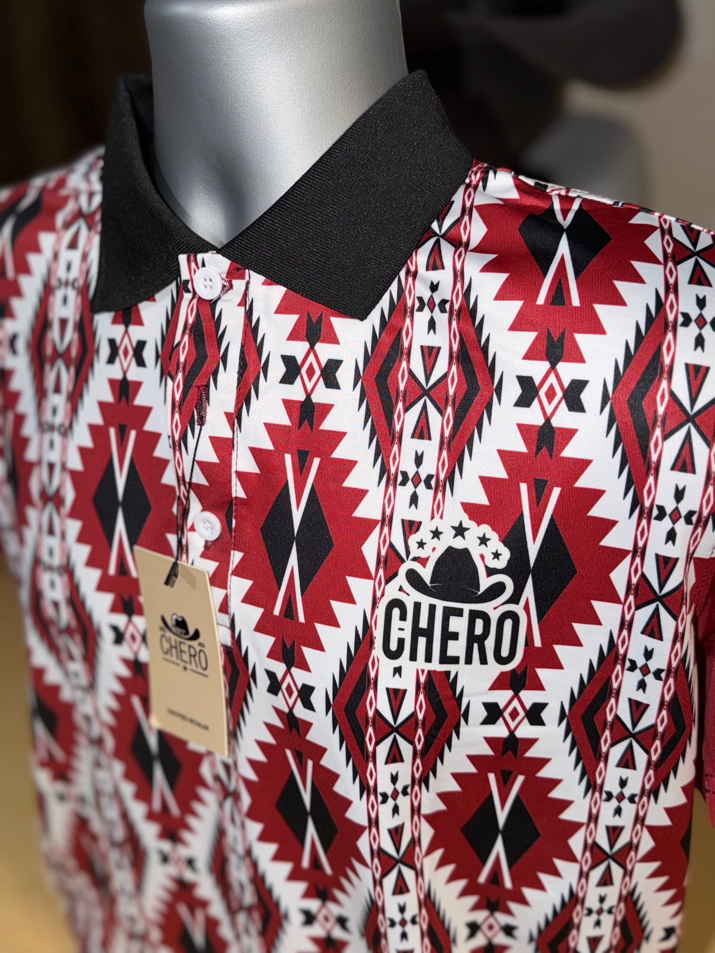 Chero Polo - Red Aztec